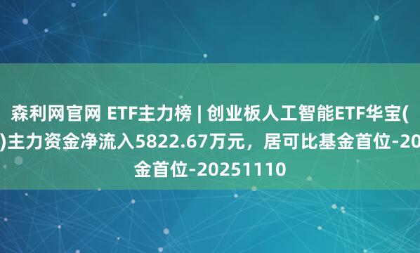 森利网官网 ETF主力榜 | 创业板人工智能ETF华宝(159363)主力资金净流入5822.67万元，居可比基金首位-20251110